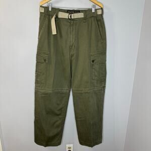 Vintage Abercrombie Fitch Cargo Pants Convertible T-2083 Military Green Men's L